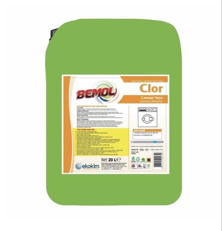 Bemol Çamaşır Suyu 20 Litre Güçlü Hijyen ve Beyazlatıcı