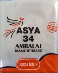 Asya 34 Bakkaliye Torbası 23x36 İkilik 1 Kg Dayanıklı Ambalaj