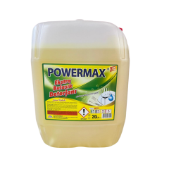 Powermax Ekstra Limon Kokulu Bulaşık Deterjanı 20 Litre – Etkili Yağ Sökücü ve Parlatıcı