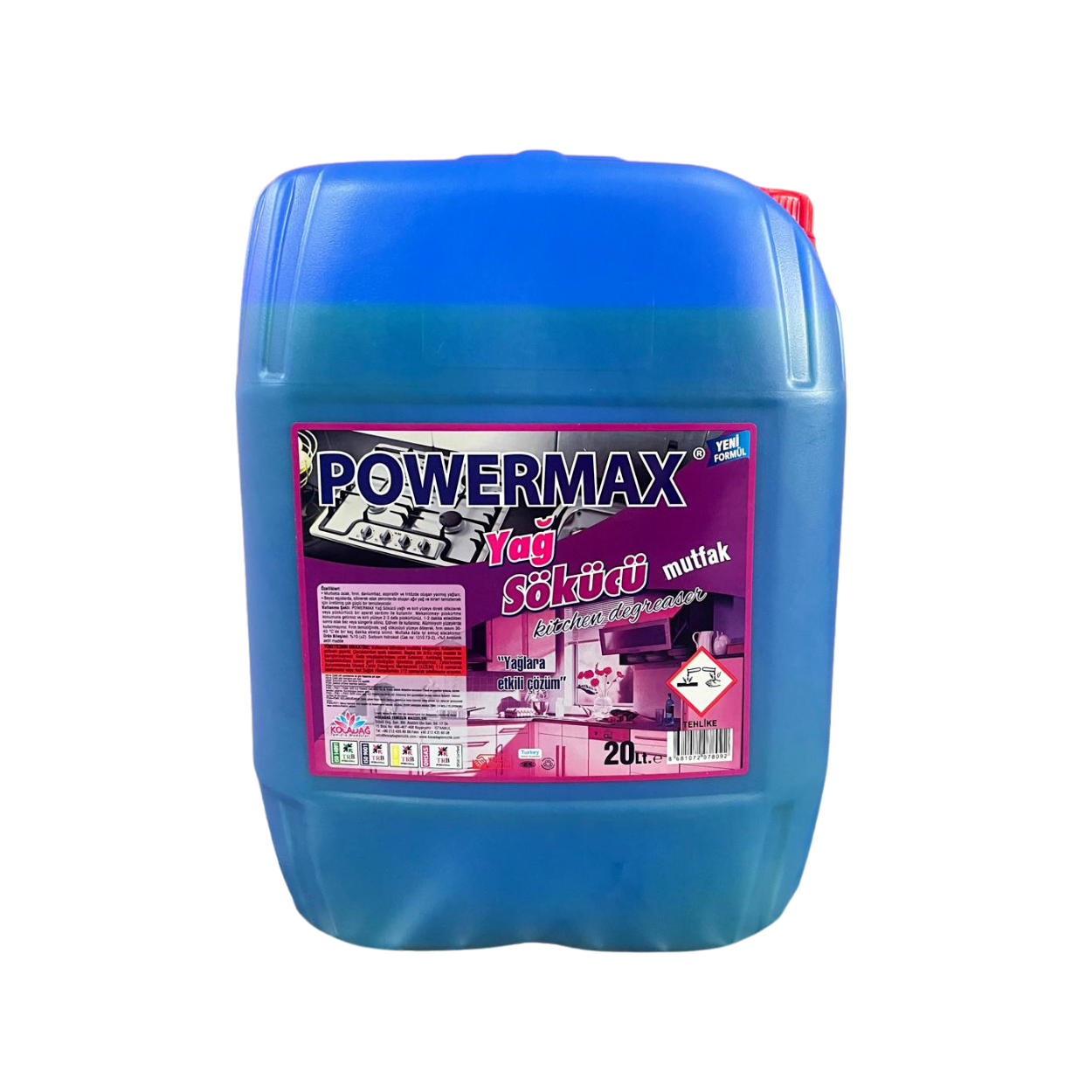 Powermax Mutfak Yağ Sökücü 20 Litre Profesyonel Yağ Çözücü