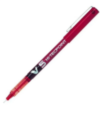 Pilot V5 Hı-Tecpoint Kırmızı | Hassas Yazım Roller Kalem