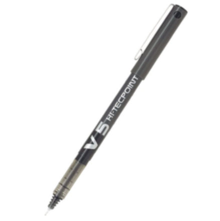 Pilot V5 Hı-Tecpoint Siyah | Hassas Yazım Roller Kalem