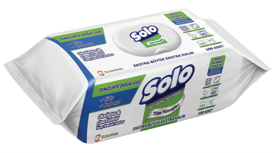 Solo Temizlik Havlusu Okaliptus 100 Yaprak | Ferah ve Pratik Yüzey Temizliği