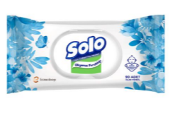 Solo Okyanus Ferahlığı 90 Yaprak Islak Havlu | Ferah ve Pratik Temizlik