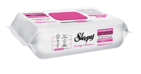 Sleepy Easy Clean Lilyum Buketi Yüzey Temizlik Havlusu 100 Yaprak | Pratik Hijyen ve Ferahlık